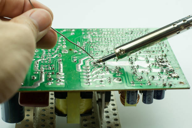 Repair of electronic devices, tin soldering parts